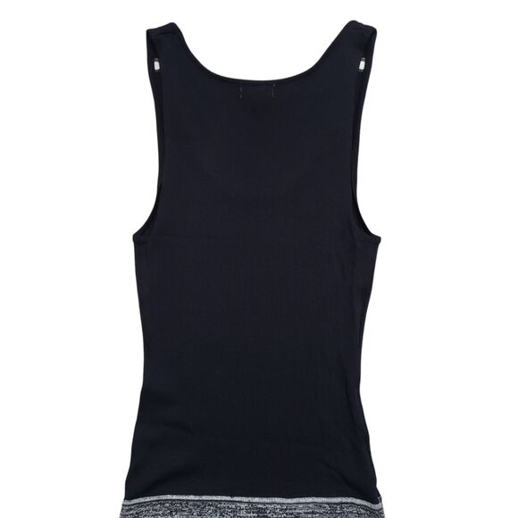 Anthropologie Lulumari Dress Womens Medium Black Gray 100% Cotton Y2K - Picture 8 of 11